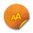 Orange sticker badges 173